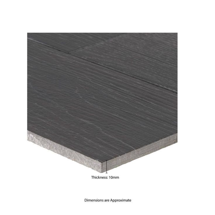 Benson Nero 6 in. x 36 in. Matte Porcelain Floor and Wall Tile (13.5 sq. ft./Case)