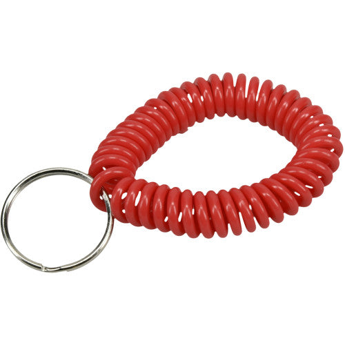 Hillman Plastic Assorted Split Ring Wrist Coil Key Chain