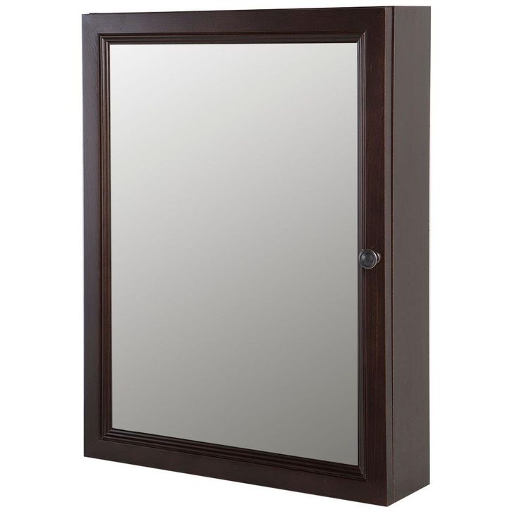 Delridge 22 in. W x 30 in. H x 6 in. D Framed Surface-Mount Modular Bathroom Medicine Cabinet in Chocolate