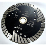 Whirlwind USA 5 in. Turbo 6-Teeth Segmented Diamond Saw Blade Granite Marble Concrete Cutting