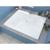 Rhode 5 ft. Rectangular Drop-in Whirlpool Bathtub in White - Super Arbor