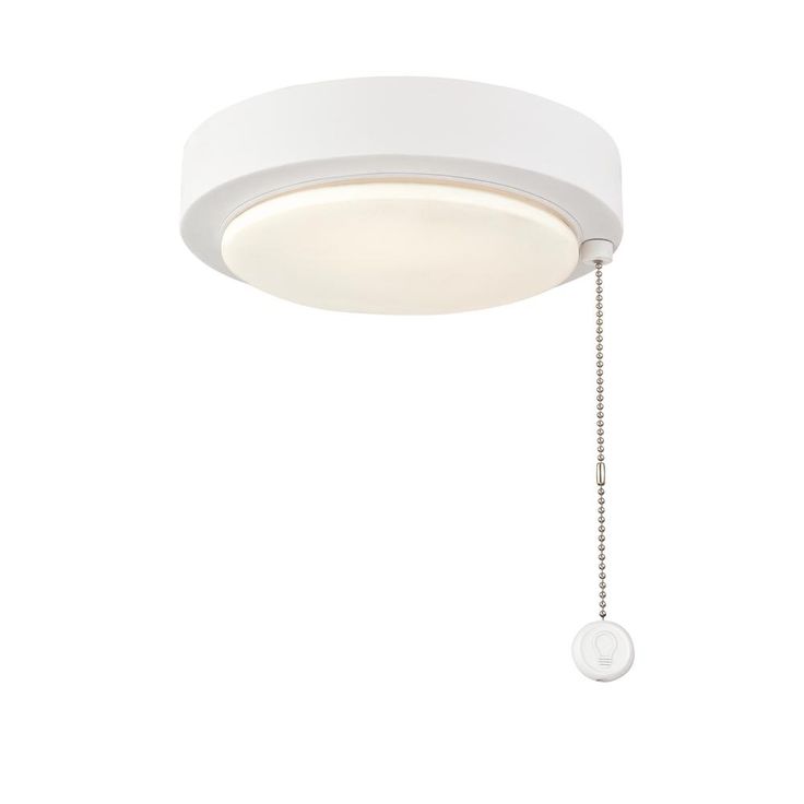 Matte White Ceiling Fan Dimmable LED Light Kit