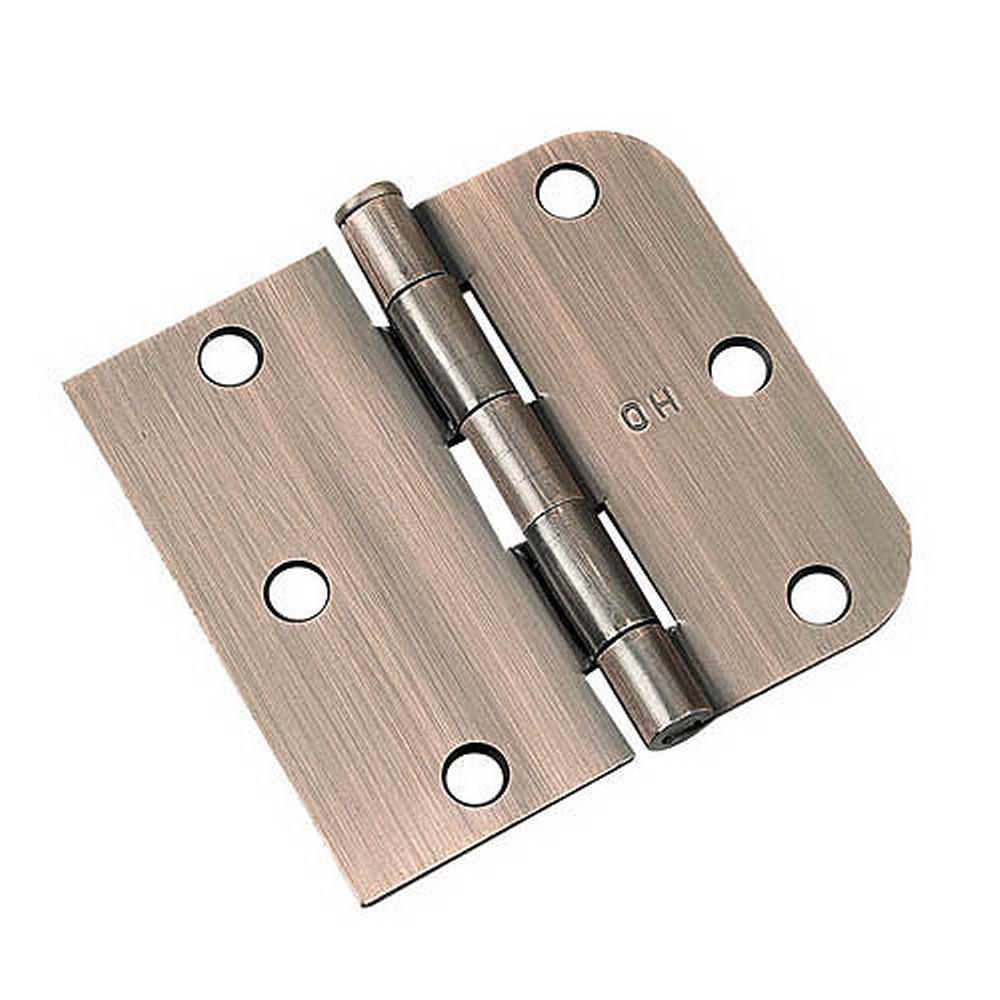 Full Mortise Inset Brushed Nickel Hinge (3-Pack) - Super Arbor