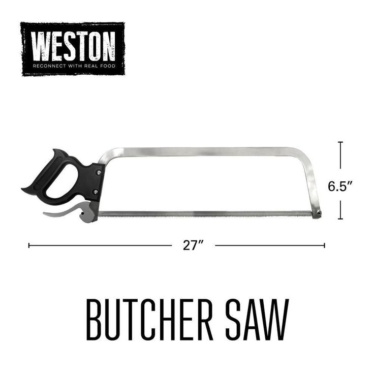 22 in. Stainless-Steel Butcher Meat Saw