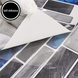 Art3d Marble Blue&Gray 12 in. x 12 in. Peel and Stick Wall Tile Backsplash (10-Pack)