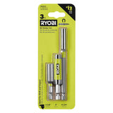 RYOBI Impact Rated Bit Holder Set (3-Piece)