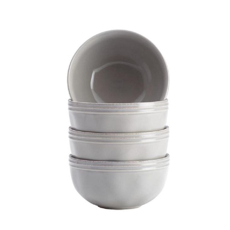 16-Piece Solid Sea Salt Gray Ceramic Dinnerware Set (Service for 16)