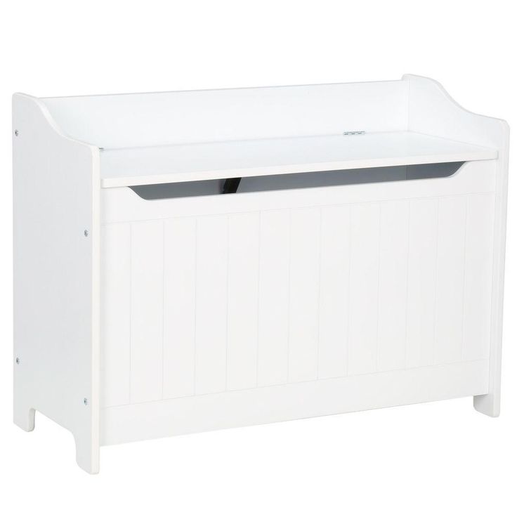 Catskill Ready to Assemble 32.75 x 24 x 14 in. Base Wooden Storage Bench in white