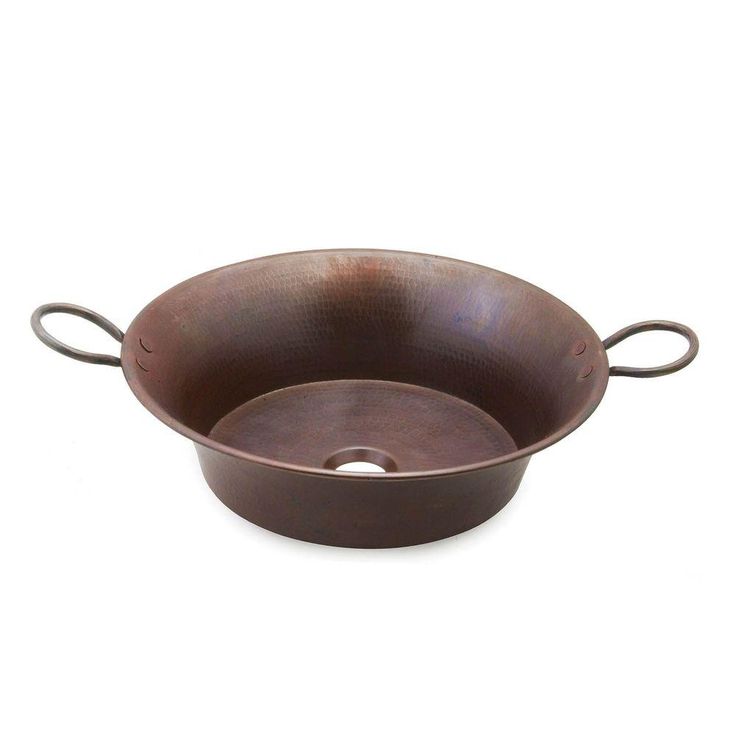 SINKOLOGY Copernicus All-In-One 21 in. Copper Bathroom Vessel Sink with Pfister Ashfield Bronze Faucet and Drain
