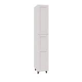 Shaker Assembled 24 in. x 94.5 in. x 24 in. Pantry Cabinet with Four Inner Drawers in Vanilla White - Super Arbor