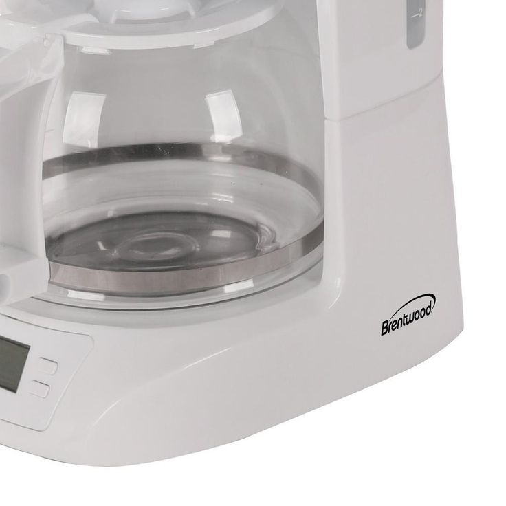 10-Cup White Digital Coffee Maker