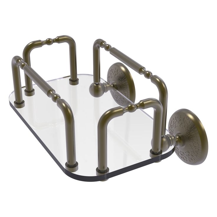 Allied Brass Monte Carlo Wall Mounted Guest Towel Holder in Polished Nickel