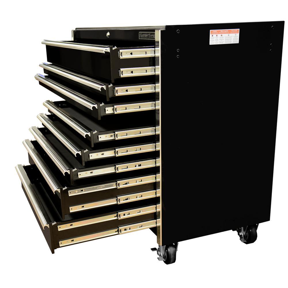 THD Series 55 in. 12-Drawer Roller Cabinet Tool Chest in Black - Super Arbor