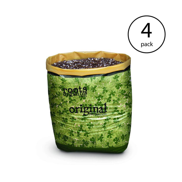 HydroFarm Roots Organics ROD Hydroponic Gardening Coco Fiber-Based Potting Soil (4-Pack) - Super Arbor