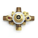 Hotel De Ville Single Handle 1-Spray Square Tub and Shower Faucet in Brushed Nickel Valve Included - Super Arbor