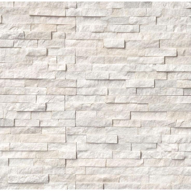 MSI Arctic White Ledger Panel 6 in. x 24 in. Natural Marble Wall Tile (10 cases / 60 sq. ft. / pallet)