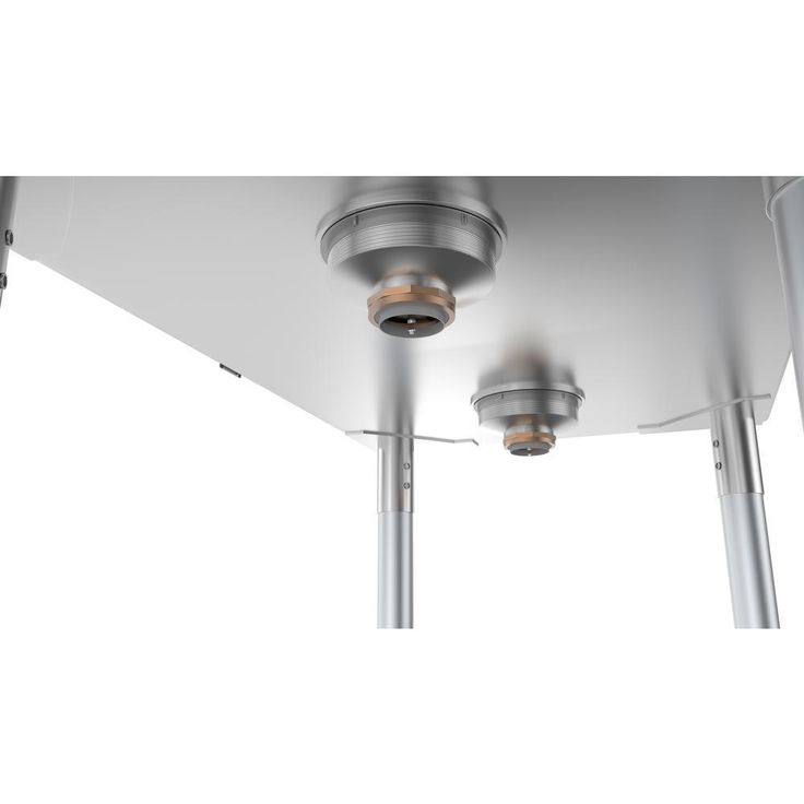 Freestanding Stainless Steel 43 in. 2-Hole Double Bowl Commercial Kitchen Sink