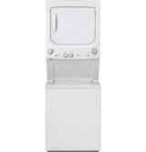 GE Electric Stacked Laundry Center with 3.8-cu ft Washer and 5.9-cu ft Dryer, White, GUD27ESSMWW