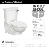 Glenwall VorMax 1.28 GPF Single Flush Toilet with Left Hand Trip Lever in White (Seat Not Included) - Super Arbor