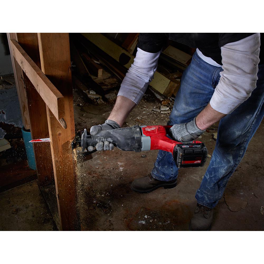 M18 18-Volt Lithium-Ion Cordless SAWZALL Reciprocating Saw W/(1) 3.0Ah Batteries, Charger, Hard Case - Super Arbor