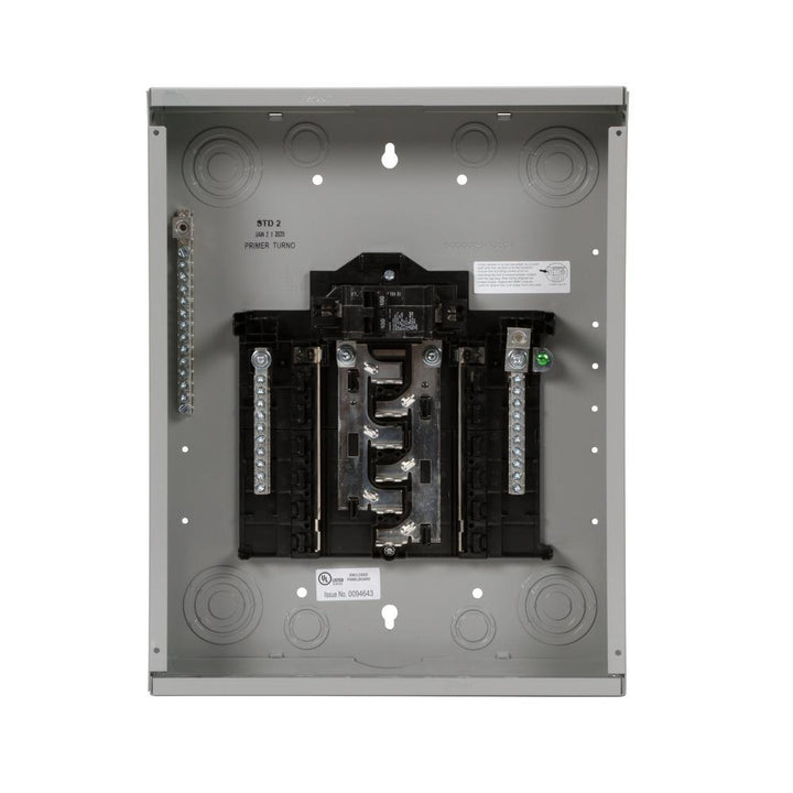 SN Series 100 Amp 12-Space 24-Circuit Main Breaker Plug-On Neutral Indoor Load Center - Super Arbor