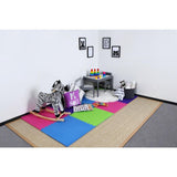 TrafficMASTER Primary Pastel 24 in. x 24 in. x 0.47 in. Playroom Floor (4-Pack)