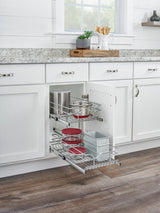 Rev-A-Shelf 37.62-in W x 6.5-in H 1-Tier Pull Out Metal Baskets & Organizers