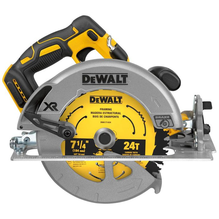 20-Volt MAX Lithium-Ion Cordless Brushless 7-1/4 in. Circular Saw with Brake (Tool-Only) w/ Bonus Battery Pack 6.0 Ah
