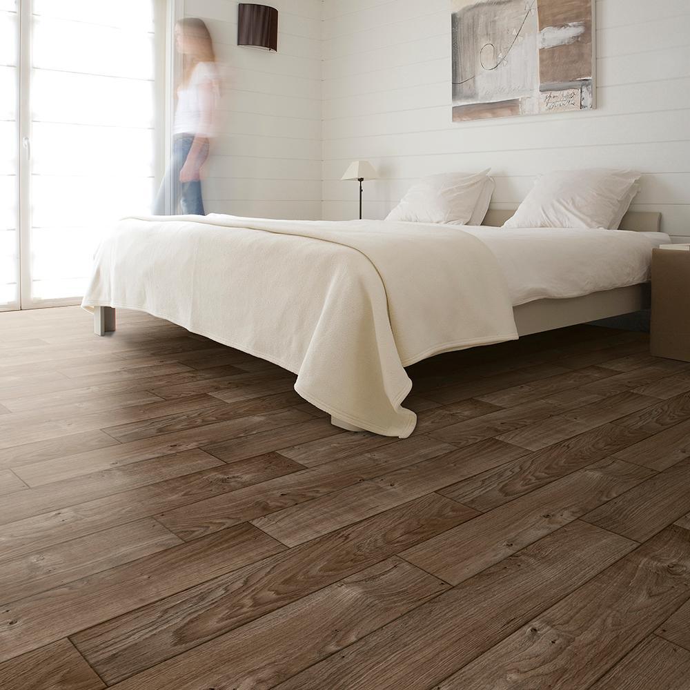 IVC Ash Brown Oak Residential Vinyl Sheet, Sold by 13.2 ft. Wide x Custom Length - Super Arbor