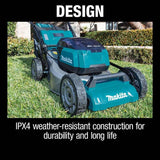 Makita 18 in. 18-Volt X2 (36V) LXT Lithium-Ion Cordless Walk Behind Self Propelled Lawn Mower, Tool Only