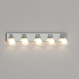 Hudson 5-Light Chrome Wall Mount Vanity Light