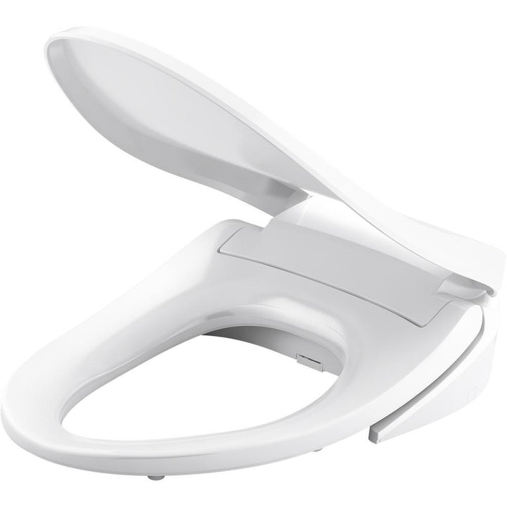 Elongated Cleansing Closed -Front Toilet Seat in White - Super Arbor