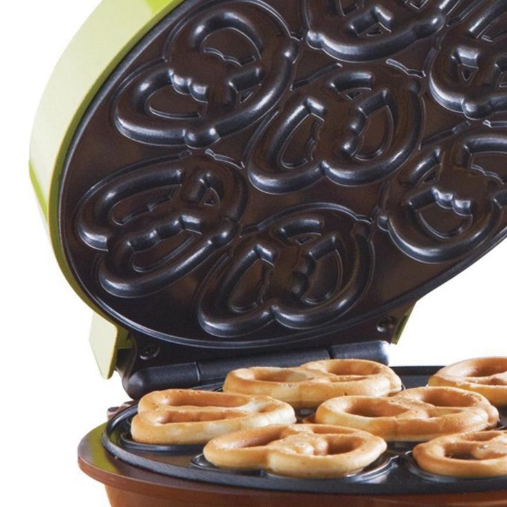 Green Mini Electric Pretzel Maker