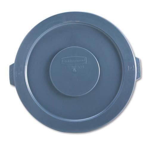 Rubbermaid Commercial Products Gray Plastic Outdoor Trash Can Lid
