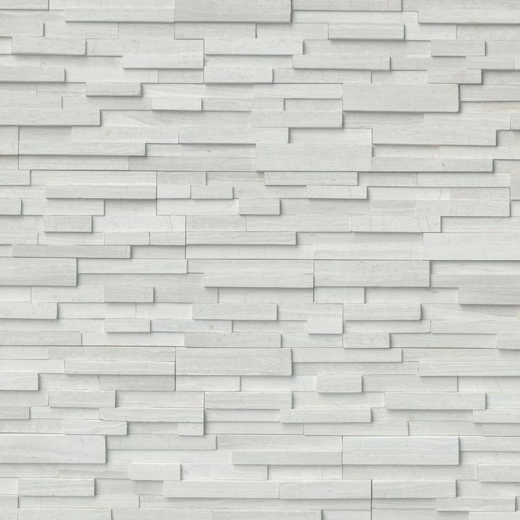 MSI Arctic White Ledger Panel 6 in. x 24 in. Natural Marble Wall Tile (10 cases / 60 sq. ft. / pallet)