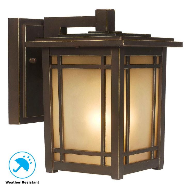 Port Oxford 1-Light Oil-Rubbed Chestnut Outdoor Wall Lantern Sconce