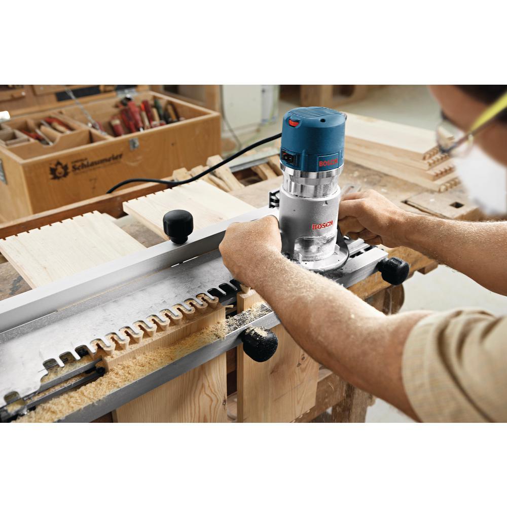 15 Amp Corded 27 in. x 18 in. Aluminum Router Table with Bonus 12 Amp Corded 2.25 HP Variable Speed Fixed-Base Router - Super Arbor