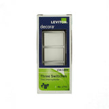 Decora 15 Amp 3-Rocker Combination Switch, White - Super Arbor