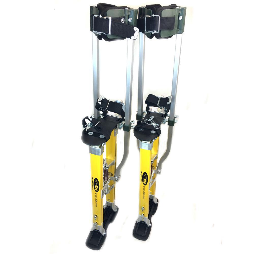 SurPro 15 in. to 23 in. Adjustable Height Dual Legs Support Magnesium Drywall Stilts - Super Arbor