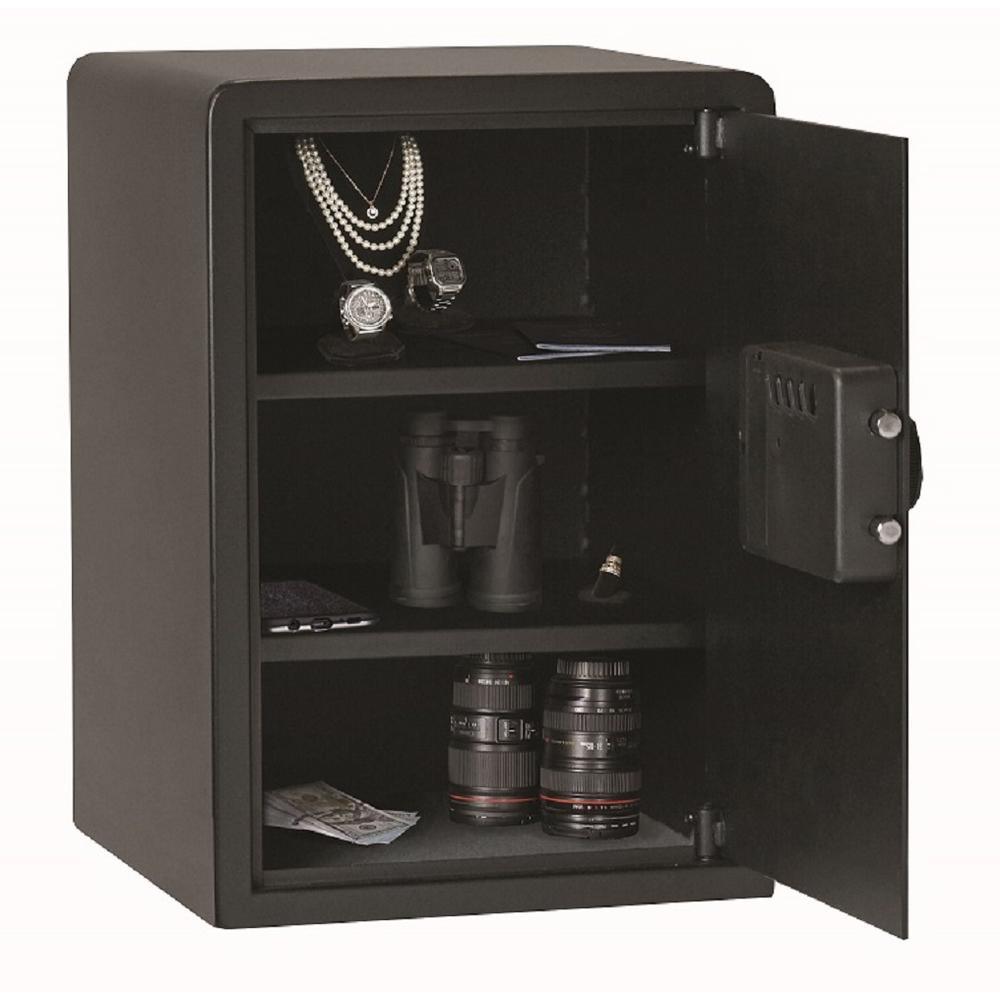Sanctuary Home and Office Security Series Front Open Personal Vault with 2-Shelves and Illuminated E-Lock - Super Arbor