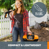 Worx 1500 PSI 1.2 GPM 13 Amp Cold Water Electric Pressure Washer, Portable