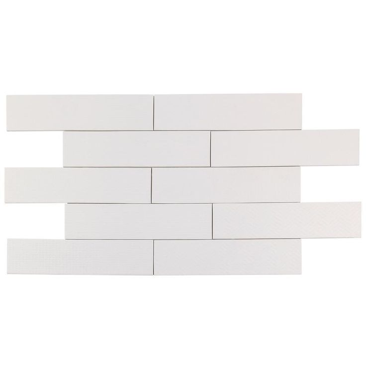 Ivy Hill Tile Encode White 3 in. x 12 in. Porcelain Floor and Wall Tile (32 pieces/7.75 sq. ft./Case)