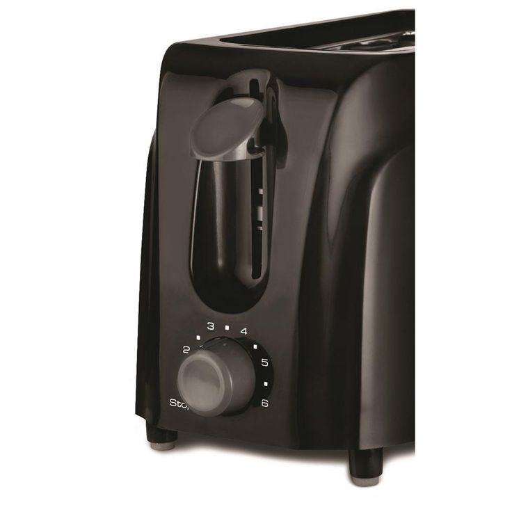 2-Slice Black Toaster with Cool-Touch Exterior