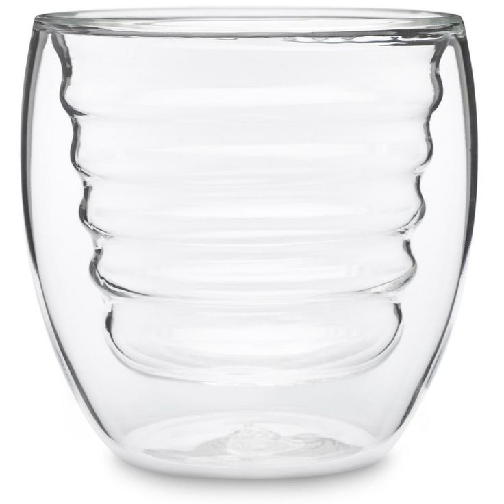 Curva Artisan Series 8 oz. Double Wall Beverage Glasses and Tumblers (Set of 4)