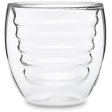 Curva Artisan Series 8 oz. Double Wall Beverage Glasses and Tumblers (Set of 4)