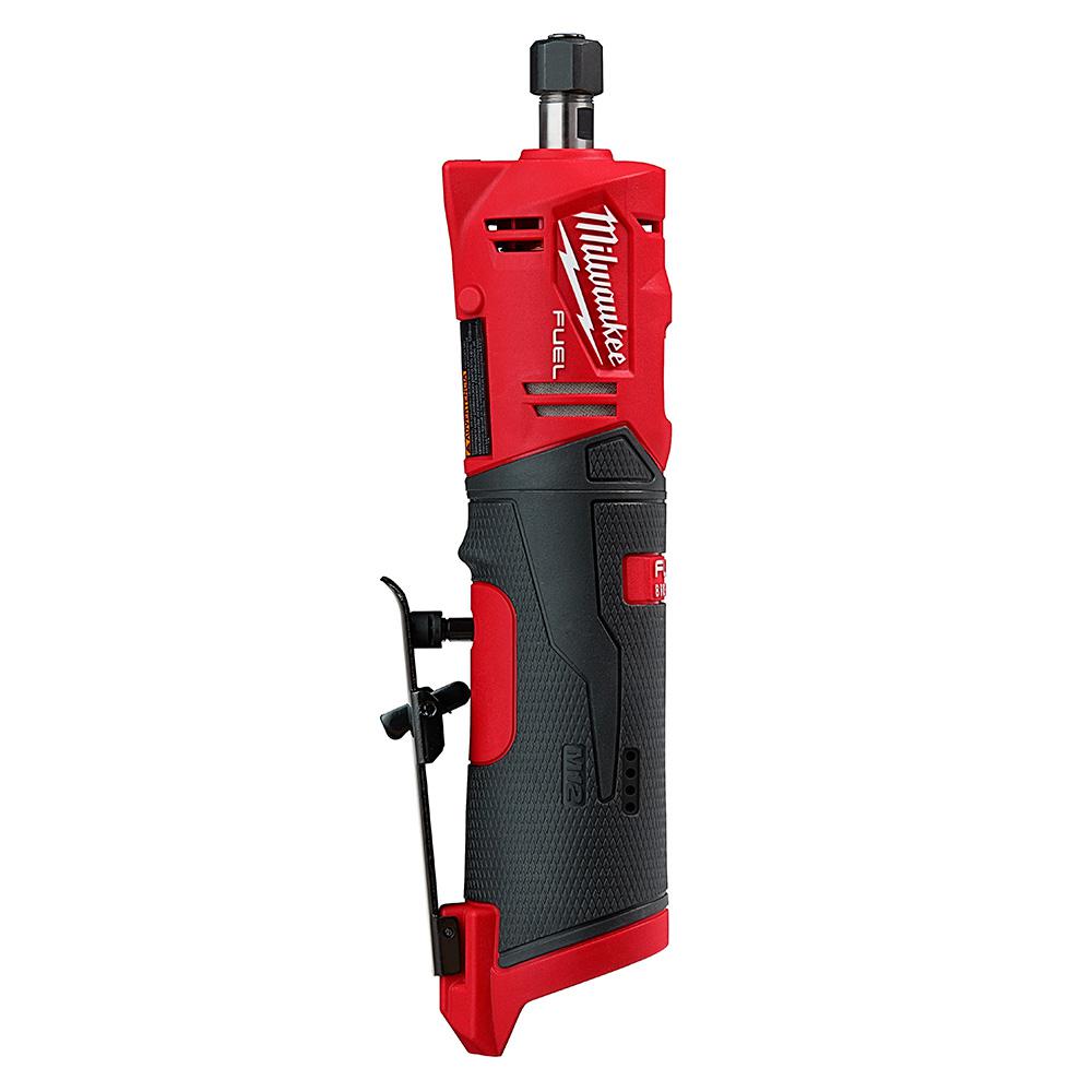 M12 FUEL 12-Volt Lithium-Ion Brushless Cordless 1/4 in. Right Angle and Straight Die Grinder Kit (Tool-Only Kit) - Super Arbor