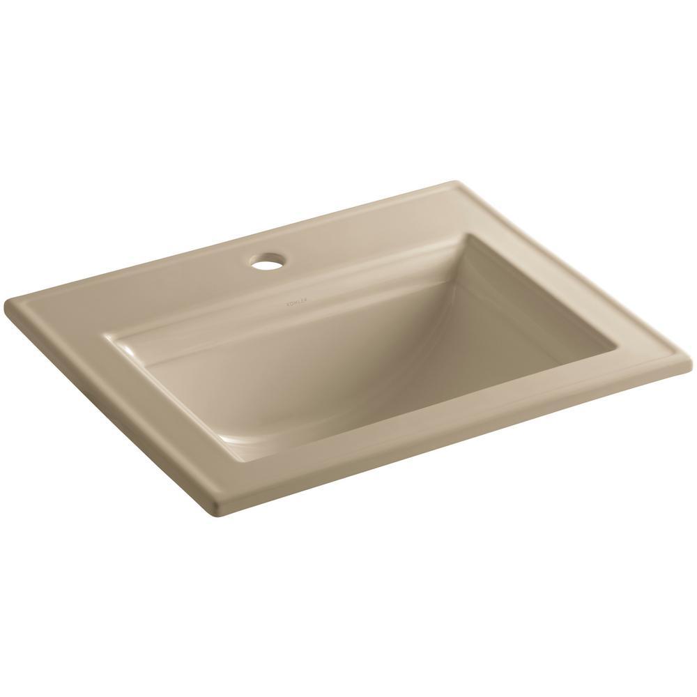 Memoirs Stately Drop-In Vitreous China Bathroom Sink in White with Overflow Drain - Super Arbor