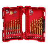 SHOCKWAVE Impact Duty Drill and Driver Bit Set and Titanium Drill Bit Set (143-Piece) - Super Arbor