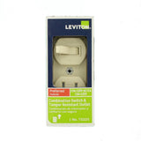 15 Amp Tamper-Resistant Combination Switch and Outlet, Ivory - Super Arbor