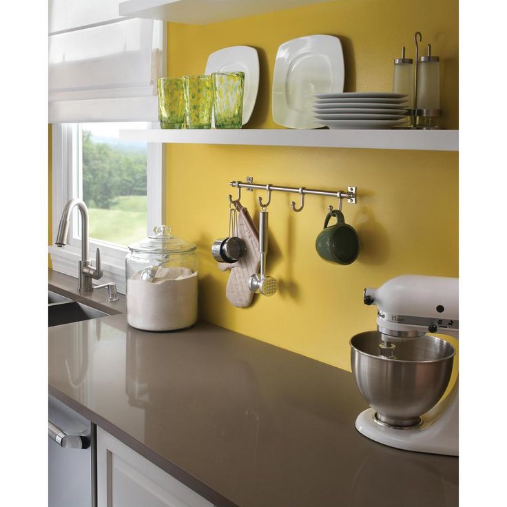 Essick 19 in. Satin Nickel Hook Rack